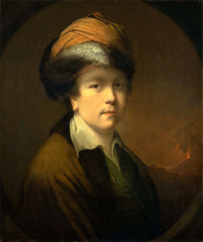 Detail of Joseph Wright of Derby by Richard Hurleston