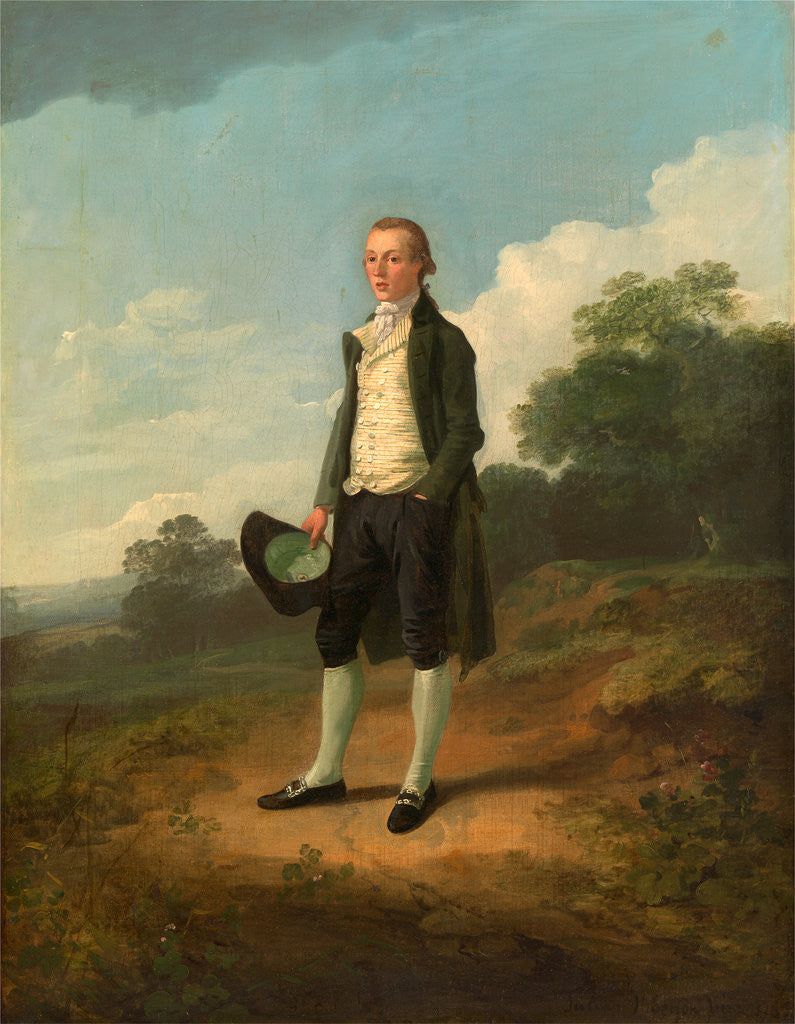 Detail of George Biggin by Julius Caesar Ibbetson