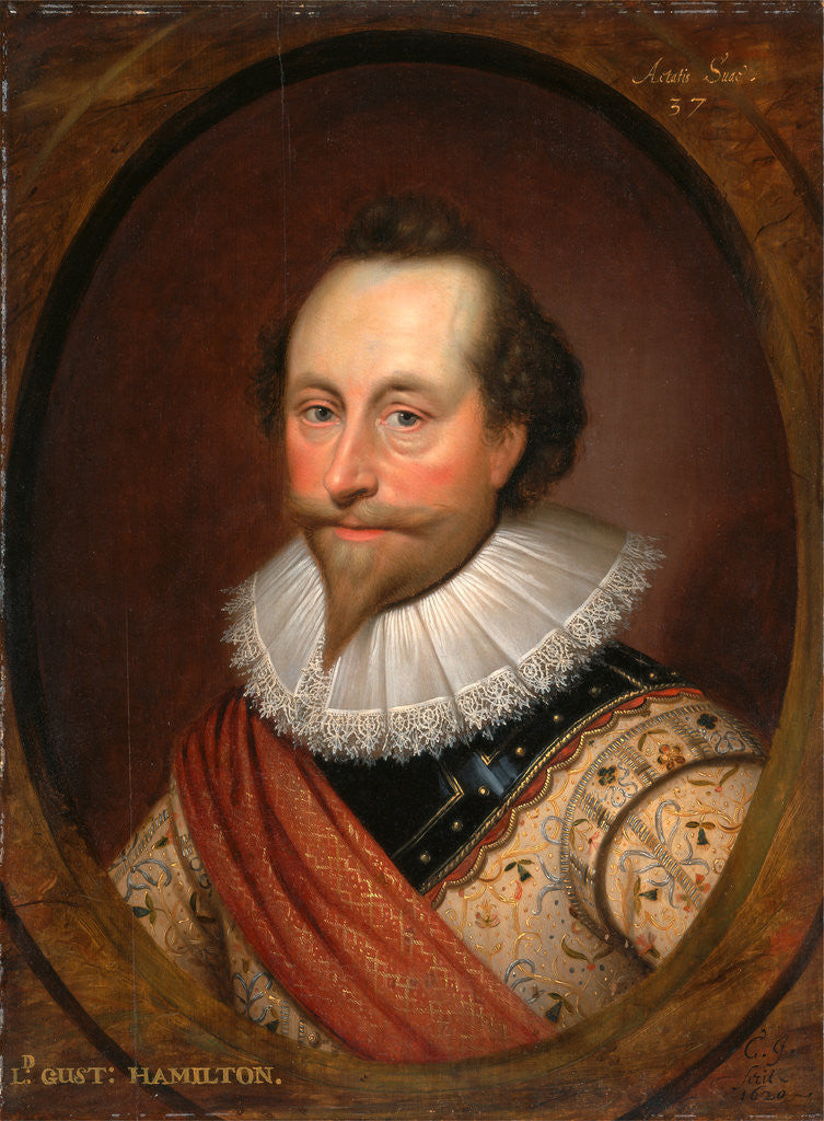 Detail of Sir Alexander Temple by Cornelius Johnson