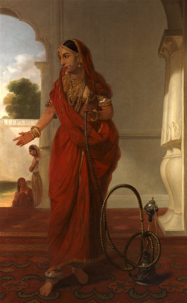 Detail of Dancing Girl An Indian Dancing Girl with a Hookah by Tilly Kettle