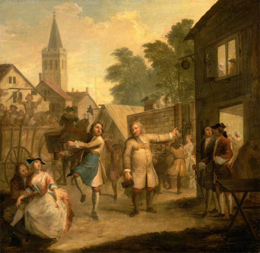 Detail of Hob Continues Dancing in Spite of his Father by John Laguerre