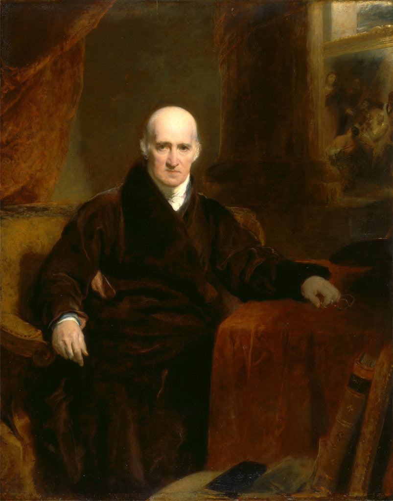 Detail of Benjamin West, P.R.A. by Sir Thomas Lawrence
