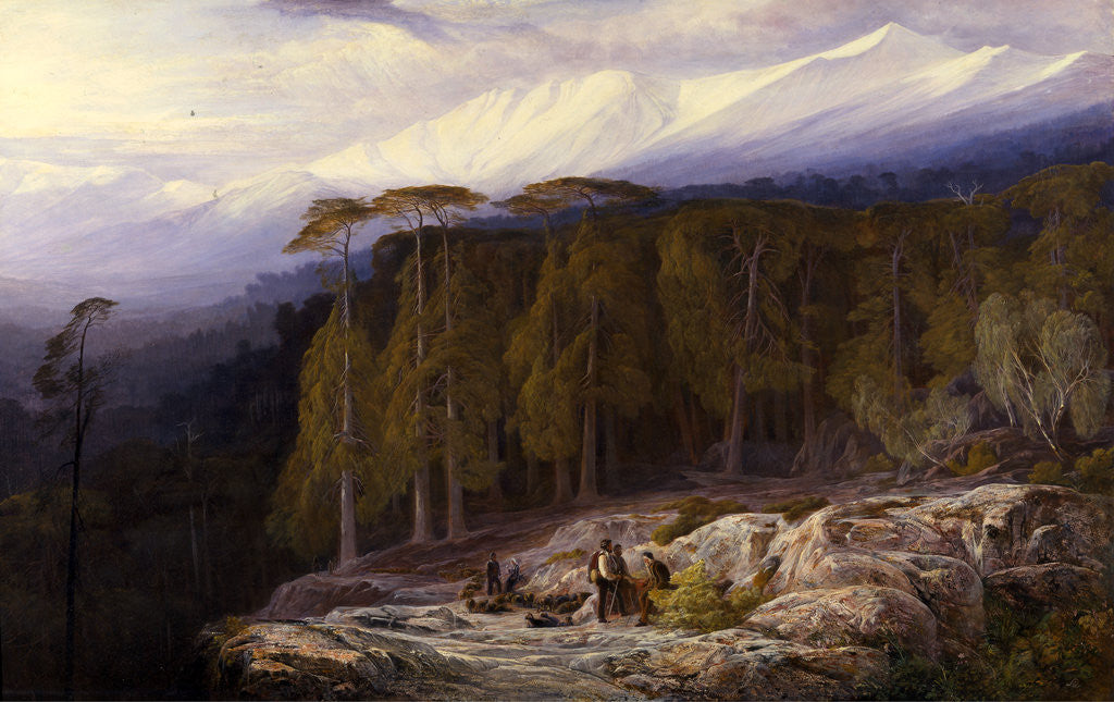 Detail of The Forest of Valdoniello by Edward Lear