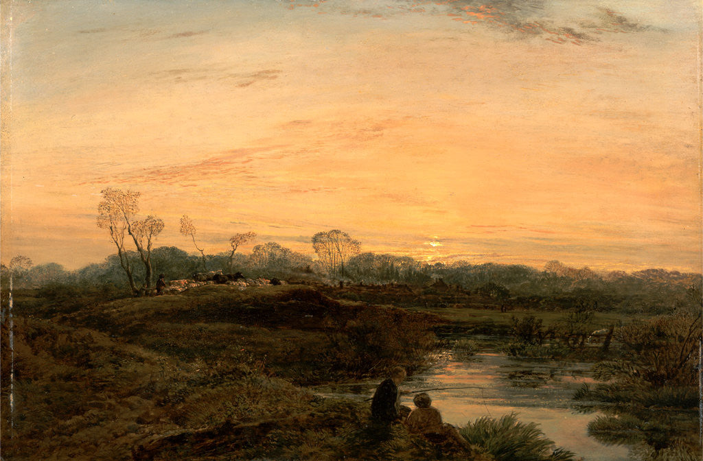 Detail of Evening, Bayswater by John Linnell