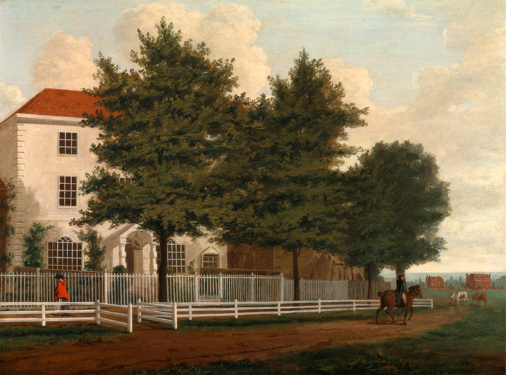 Detail of House on a Common Georgian House on a Common by Anonymous