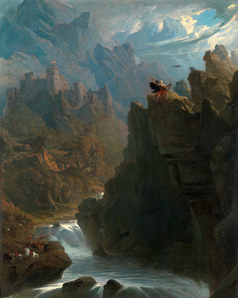 Detail of The Bard by John Martin