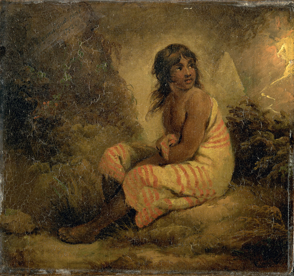 Detail of Indian girl by George Morland