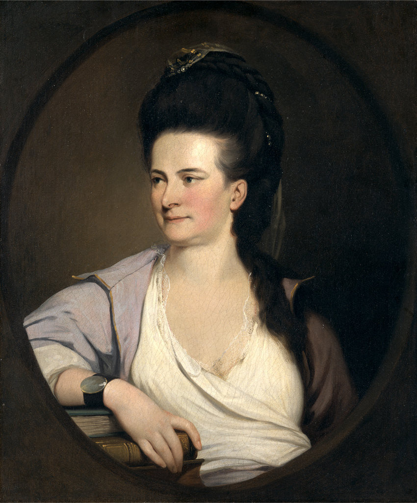 Detail of An Unknown Woman Portrait of a Woman by John Hamilton Mortimer