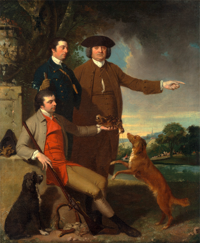 Detail of Self-Portrait with His Father and His Brother by John Hamilton Mortimer