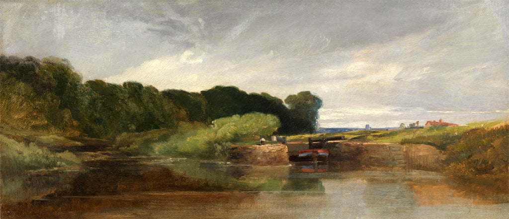 Detail of Hanham Lock on the Avon by William James Muller