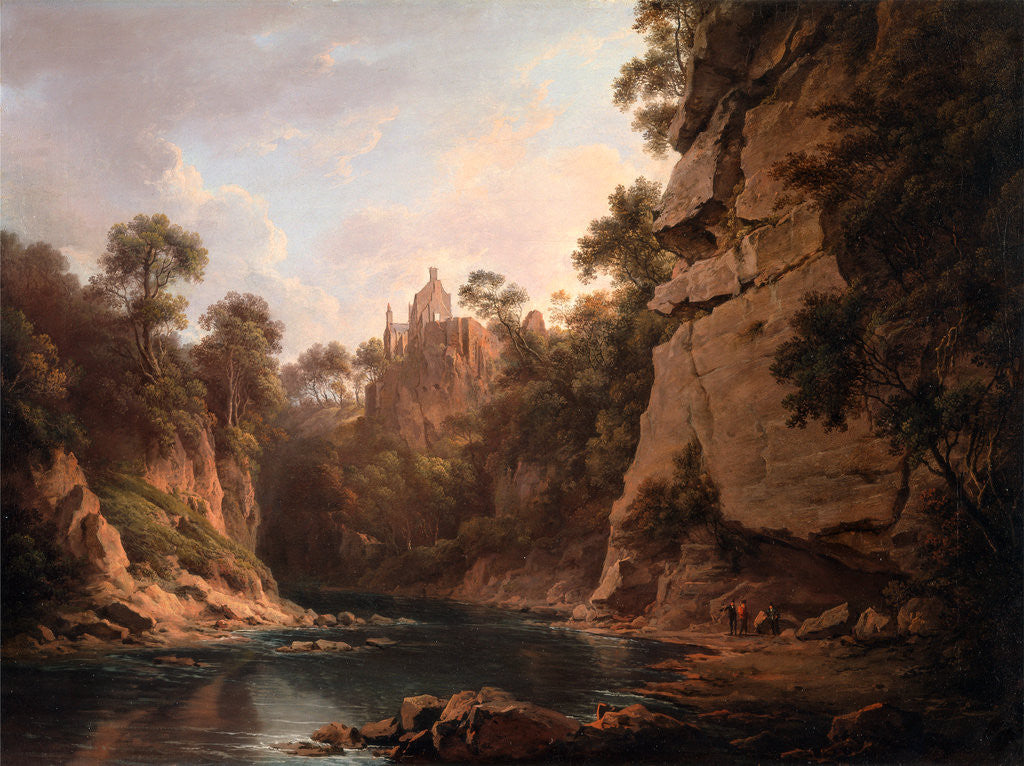 Detail of Hawthornden Castle, near Edinburgh by Alexander Nasmyth