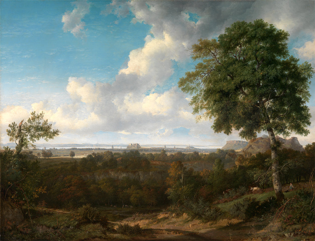 Detail of Edinburgh from the Braids by Patrick Nasmyth