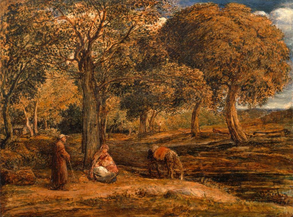 Detail of The Rest on the Flight into Egypt by John Linnell