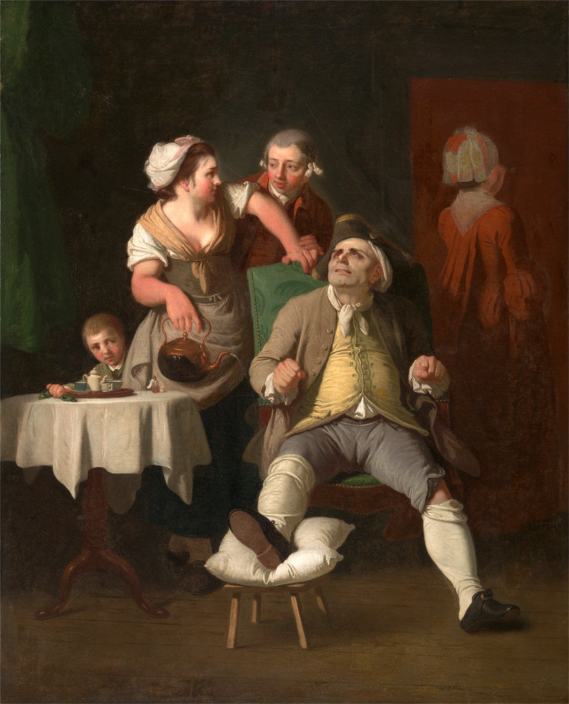 Detail of The Profligate Punished by Neglect by Edward Penny