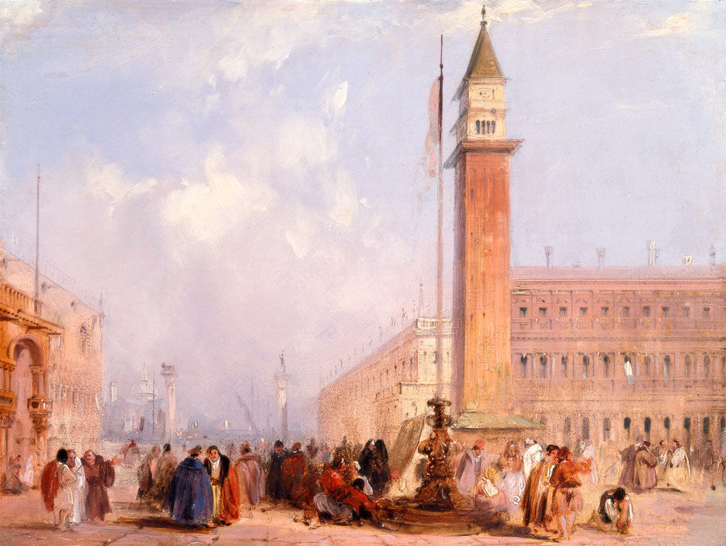 Detail of The Piazzetta, Venice, Italy, Edward Pritchett by Edward Pritchett