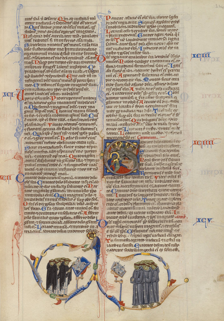 Detail of Initial C: The Nativity by Anonymous