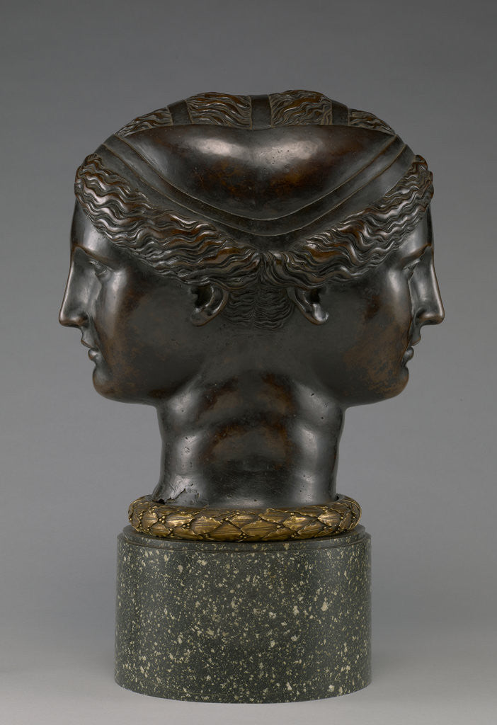 Detail of Double Head by Francesco Primaticcio