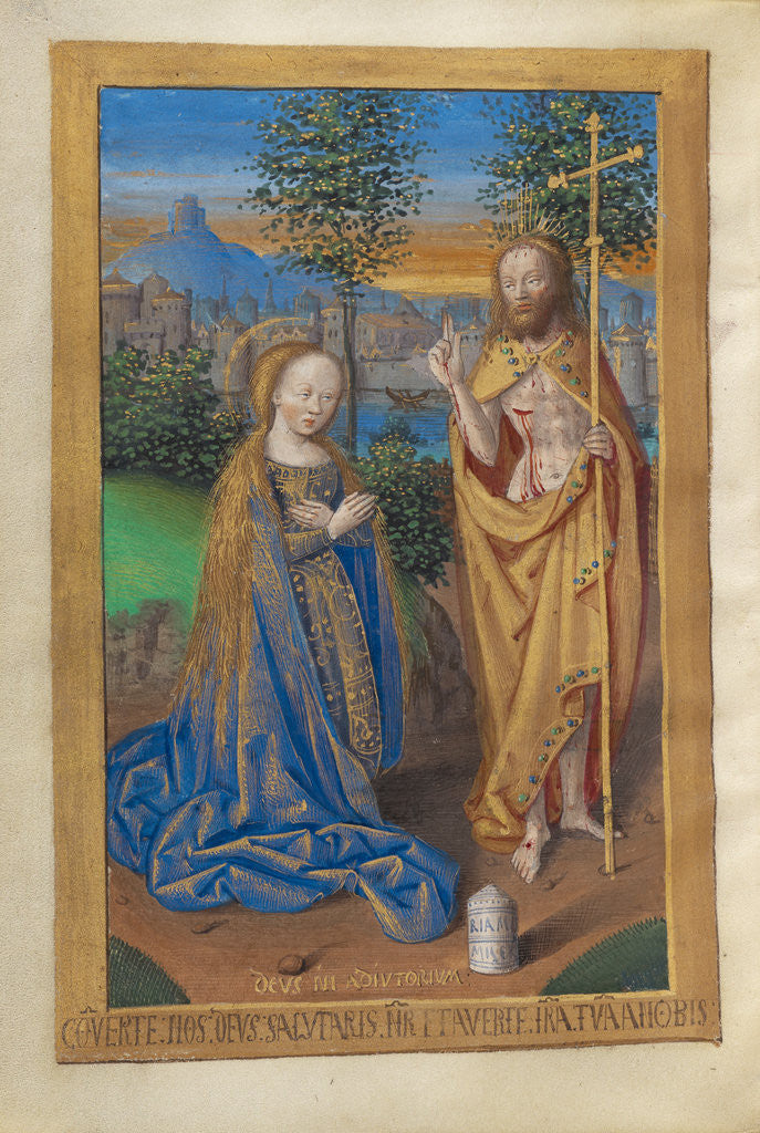 Detail of Noli me tangere by Master of the Chronique scandaleuse