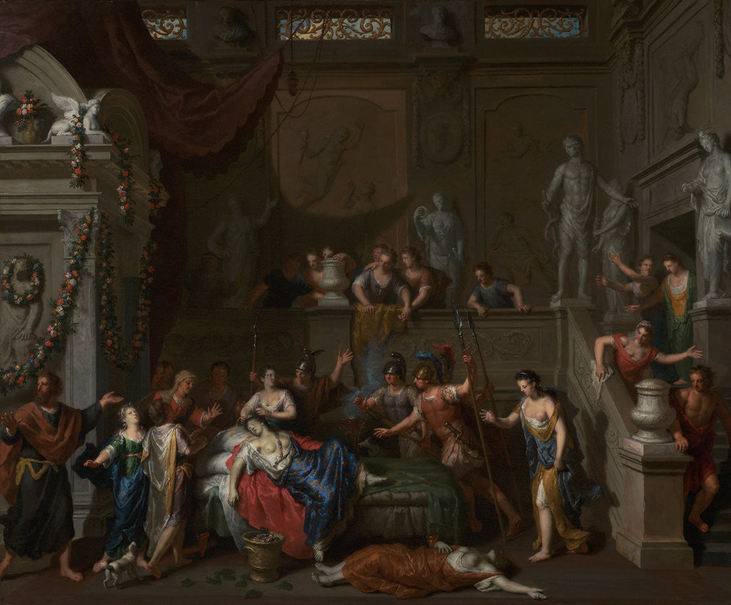 Detail of The Death of Cleopatra by Gerard Hoet