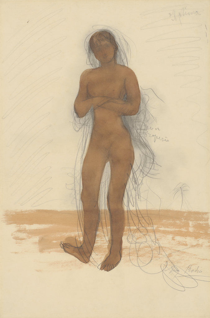 Detail of Sphinx by Auguste Rodin