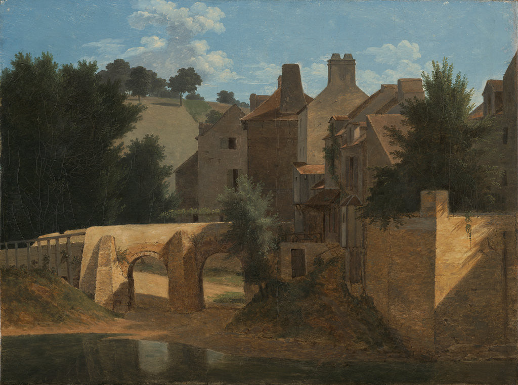 Detail of View in the Île-de-France by Jean-Victor Bertin