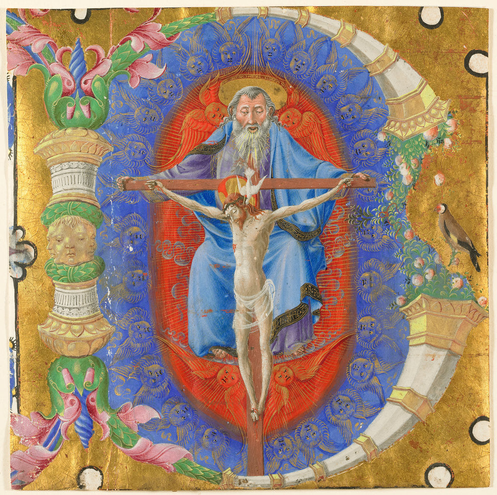 Detail of Initial B: The Trinity by Taddeo Crivelli