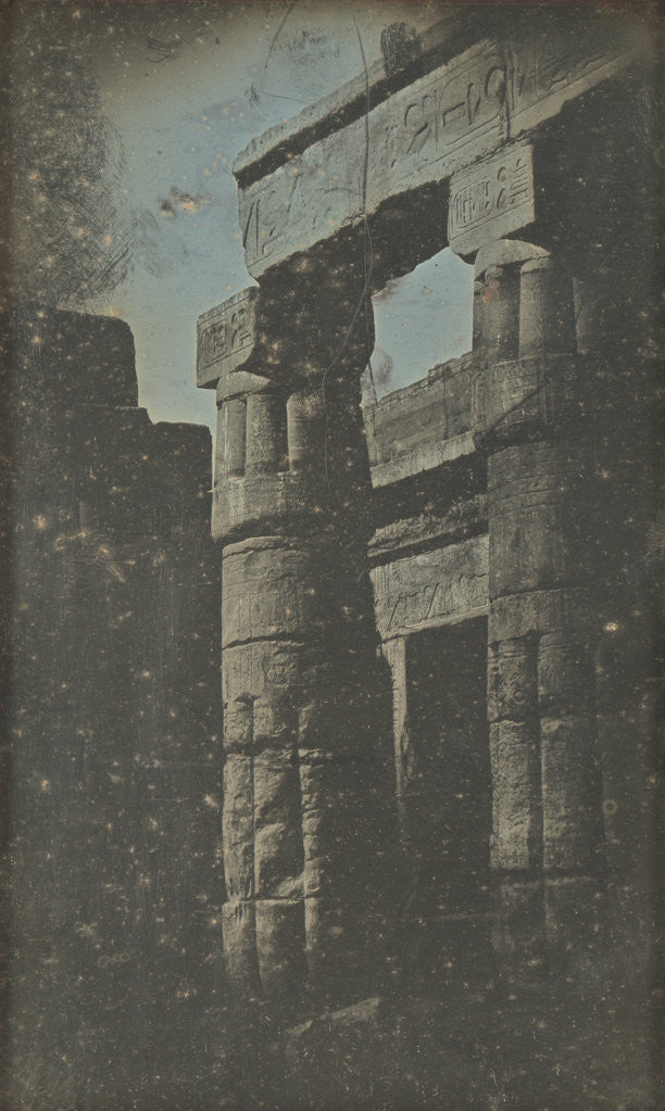 Detail of Lotus Columns at Gournah by Joseph-Philibert Girault de Prangey