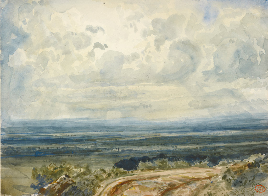 Detail of View of a Valley in Normandy by Paul Huet