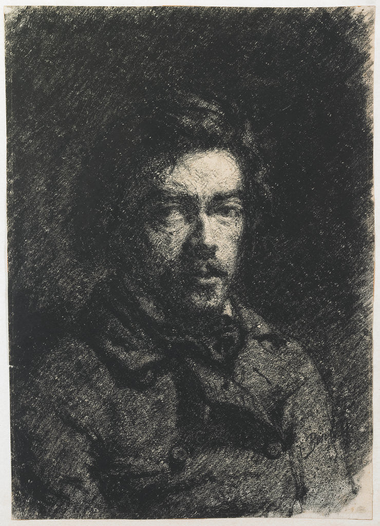 Detail of Self-Portrait by François Bonvin
