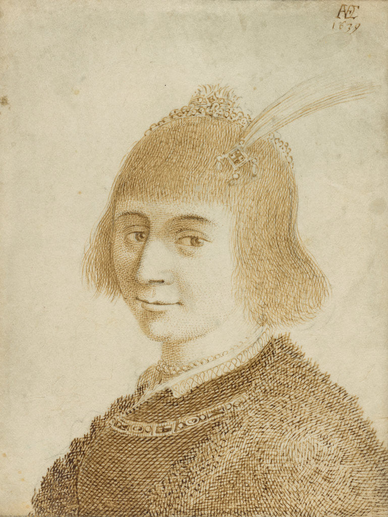 Detail of Portrait of a Lady by Jan van de Velde