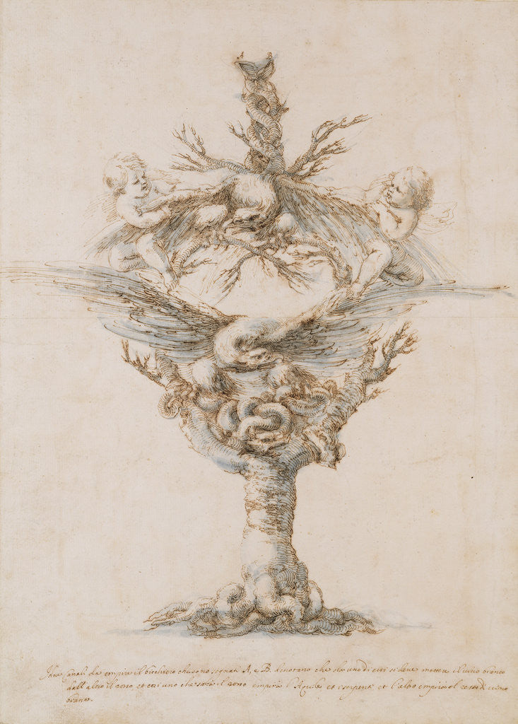 Detail of Design for an Ewer by Stefano della Bella