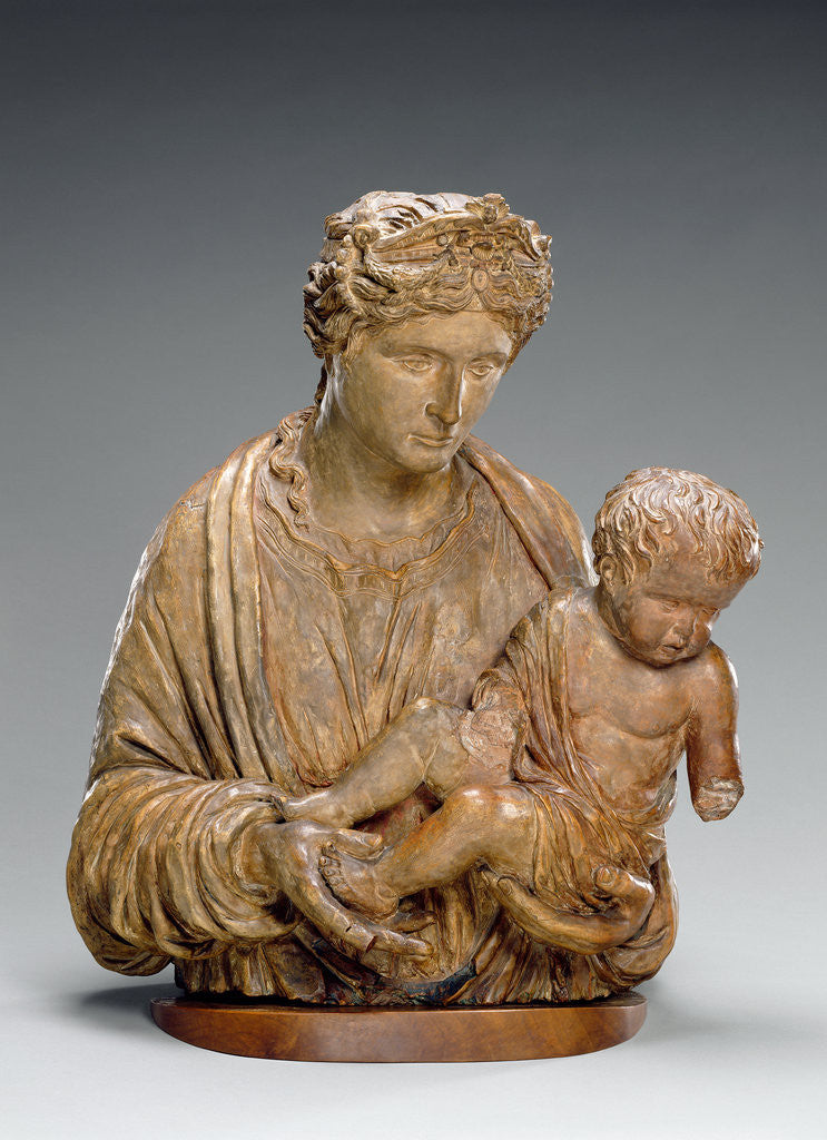 Detail of Virgin and Child by Riccio