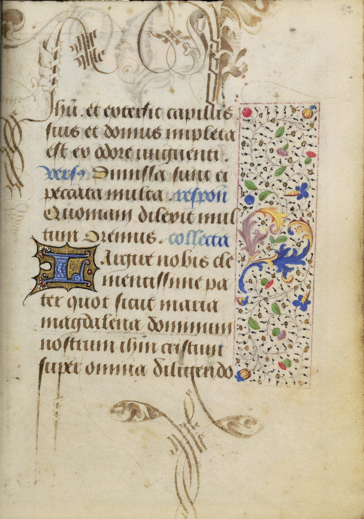 Detail of Decorated Text Page by Nicolas Spierinc