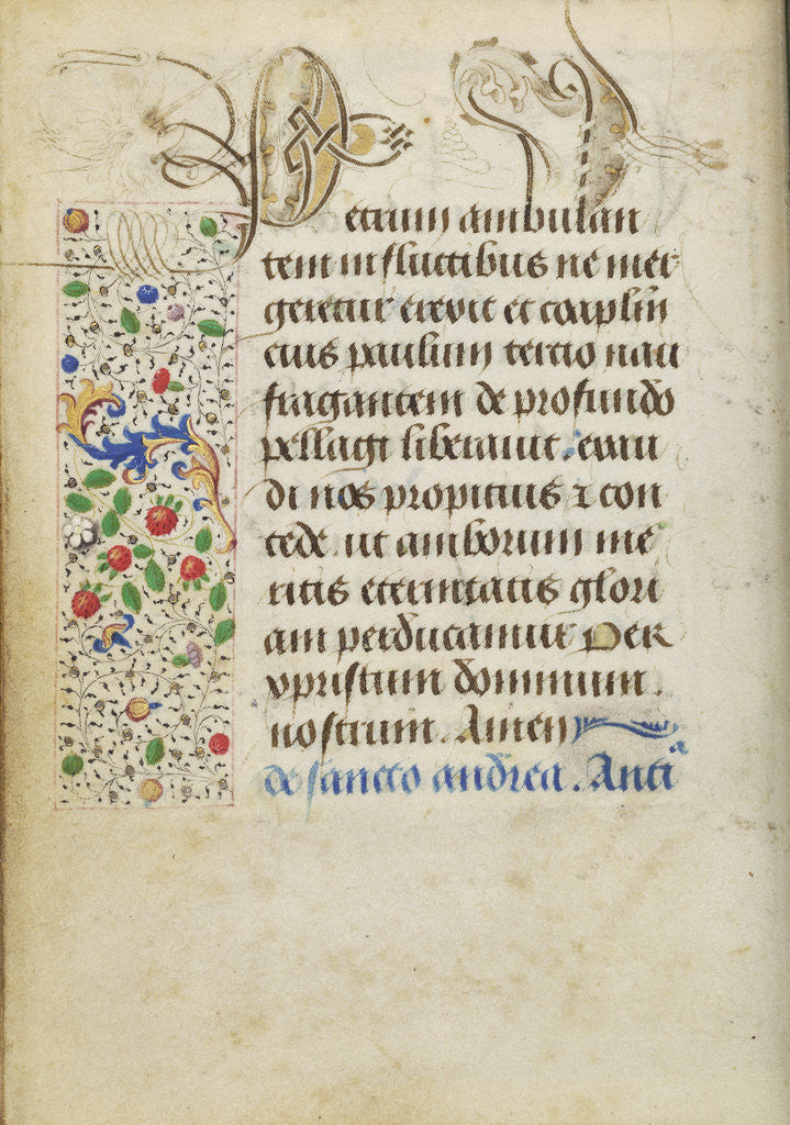 Detail of Decorated Text Page by Nicolas Spierinc