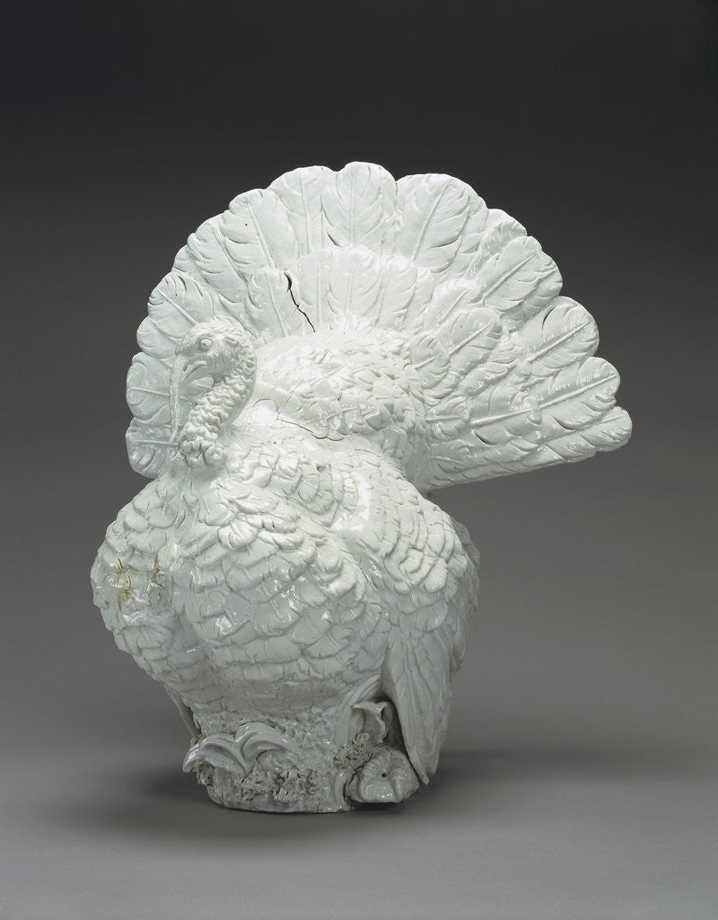 Detail of A Turkey by Meissen Porcelain Manufactory