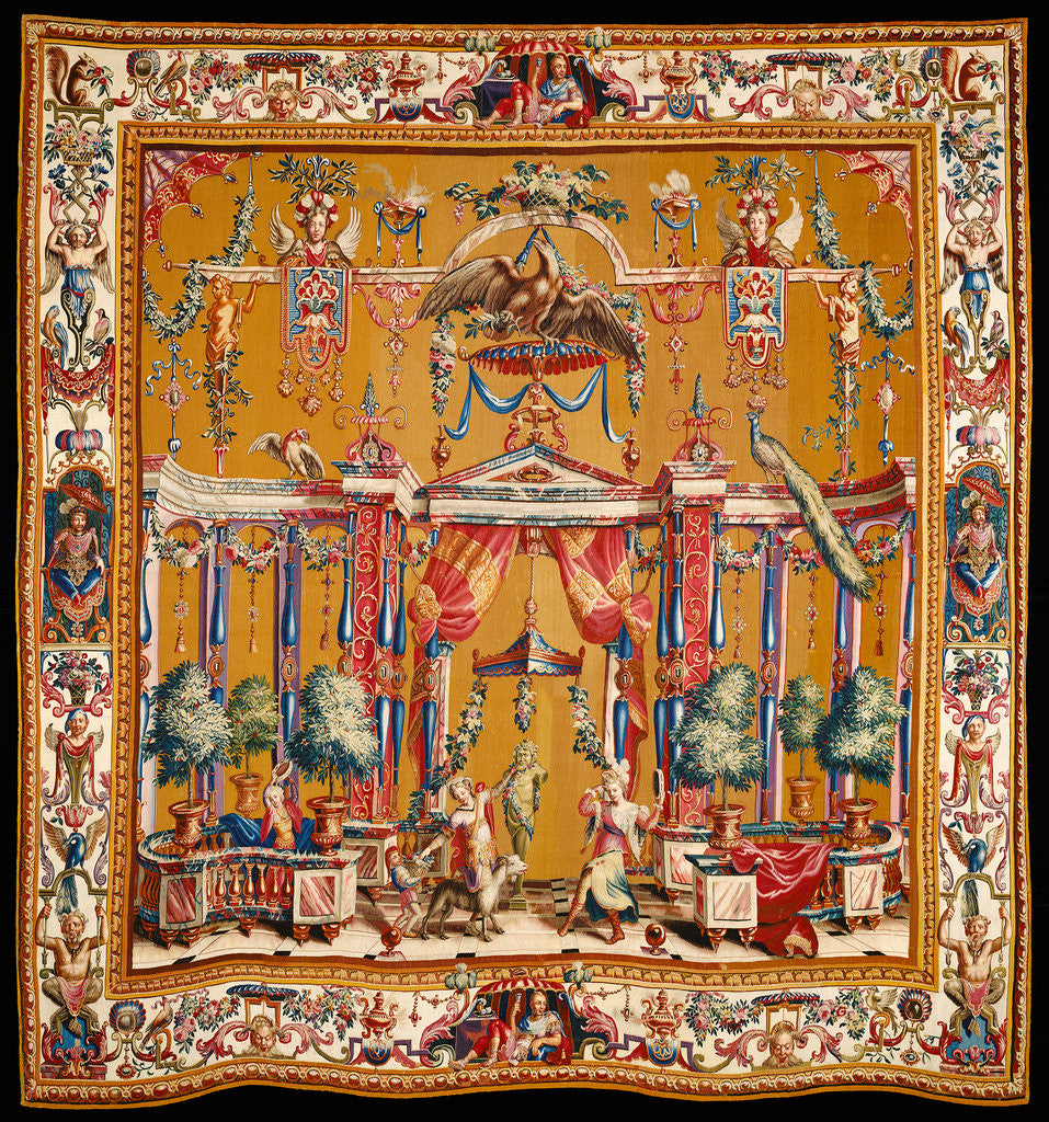 Detail of The Offering to Pan by Beauvais Manufactory