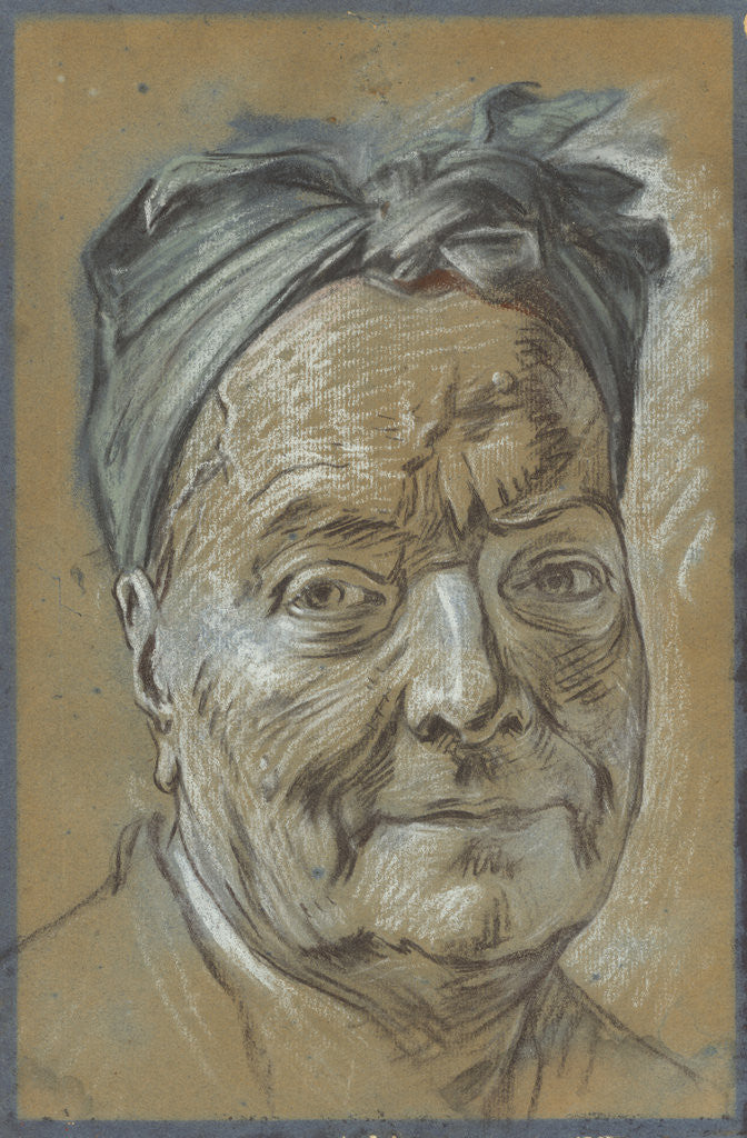 Detail of Portrait of Louis de Silvestre by Maurice-Quentin de La Tour