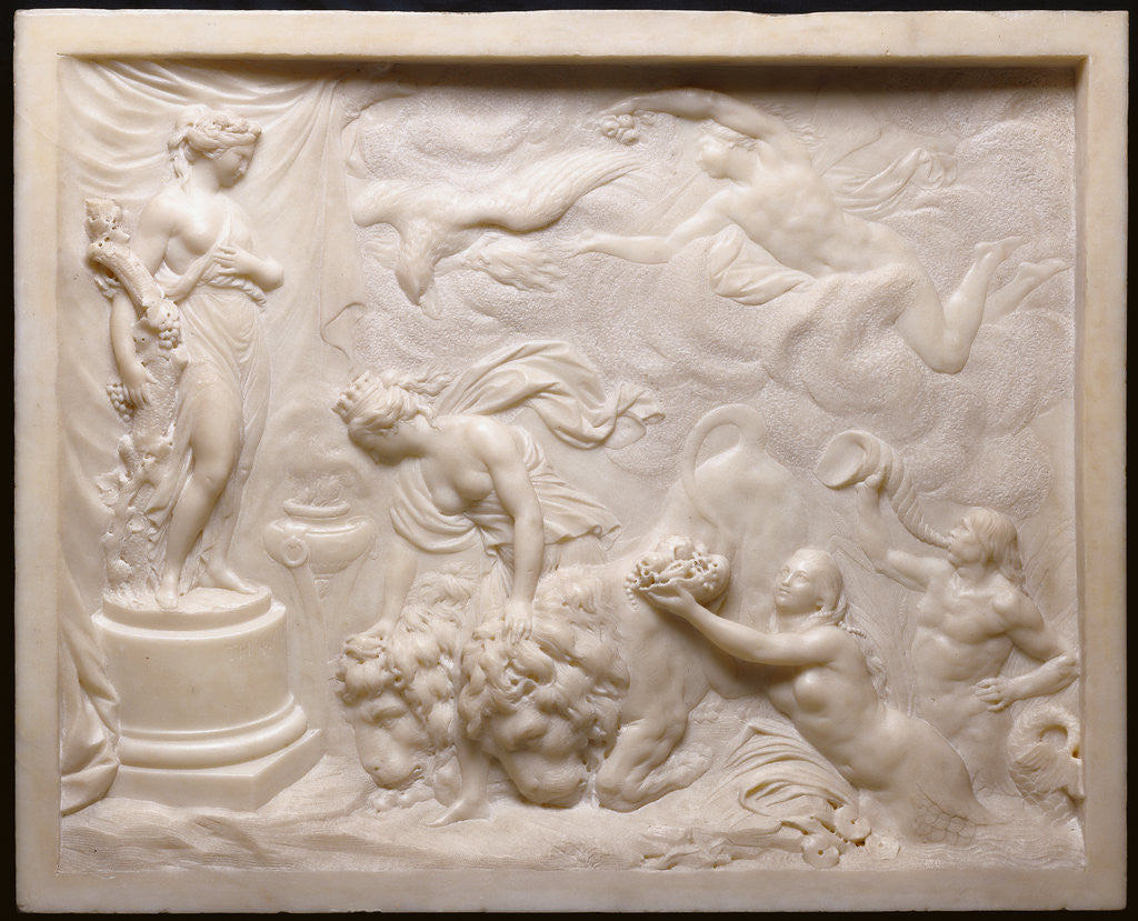 Detail of The Elements Paying Tribute to Friendship by Louis-Simon Boizot