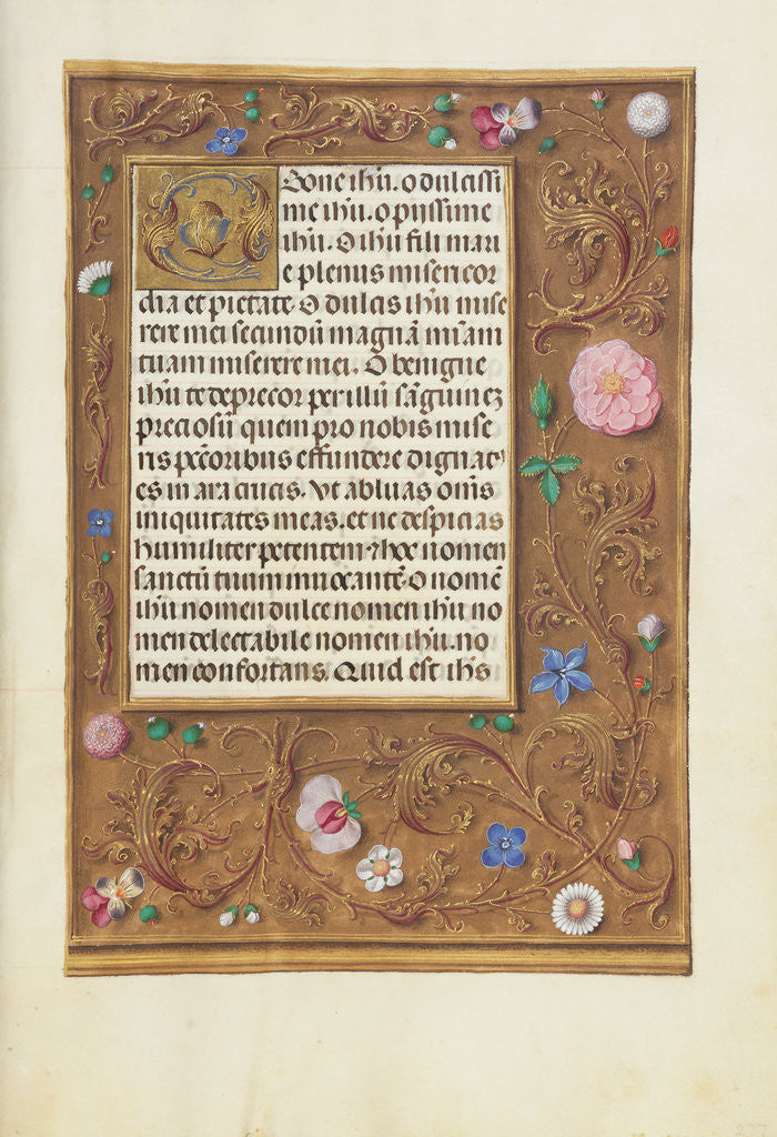 Detail of Decorated Text Page by Anonymous