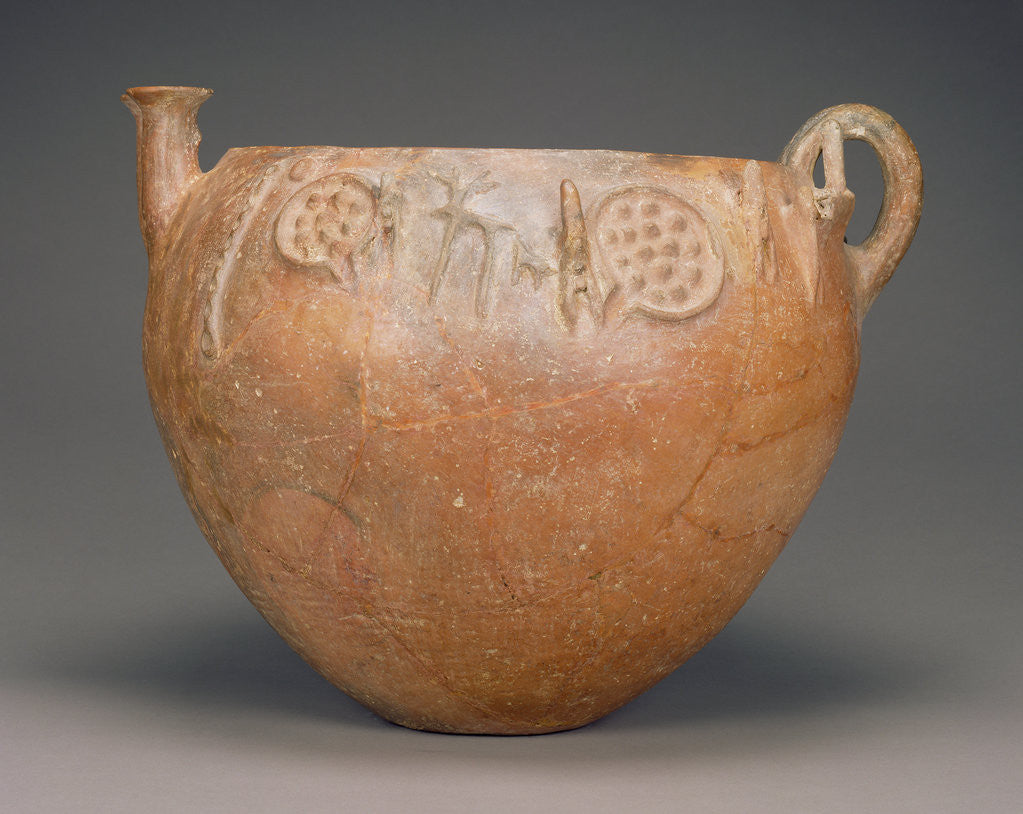 Detail of Red-Polished Ware Bowl with High Relief Decoration by Anonymous