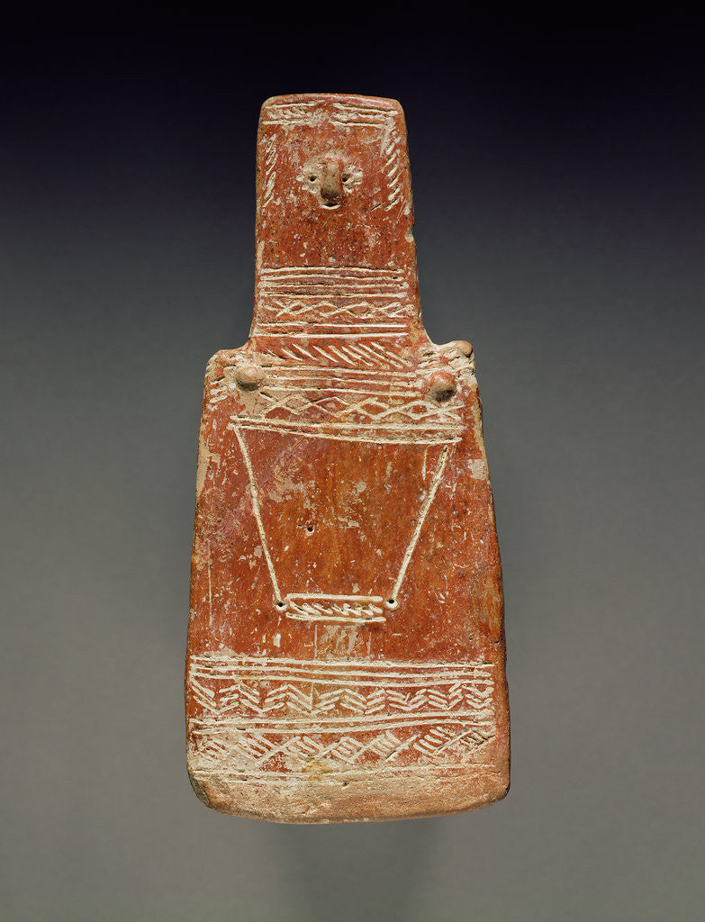 Detail of Red Polished Ware Plank Figure by Anonymous