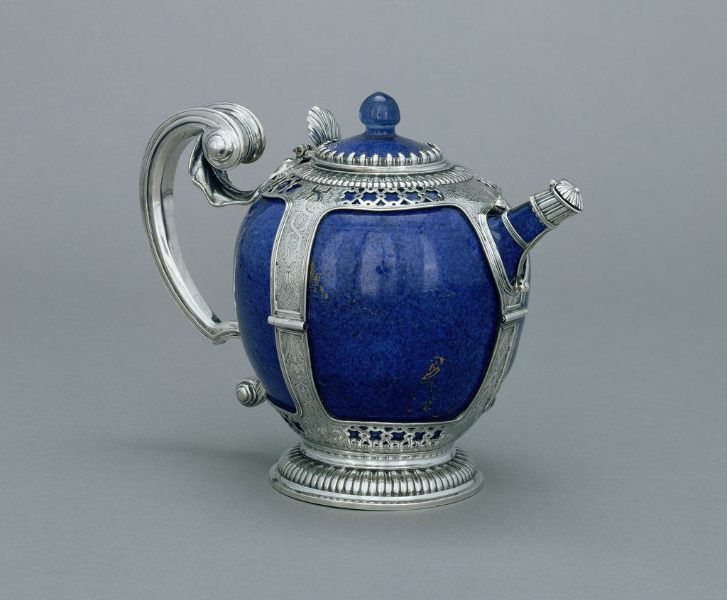 Detail of Mounted teapot by Anonymous