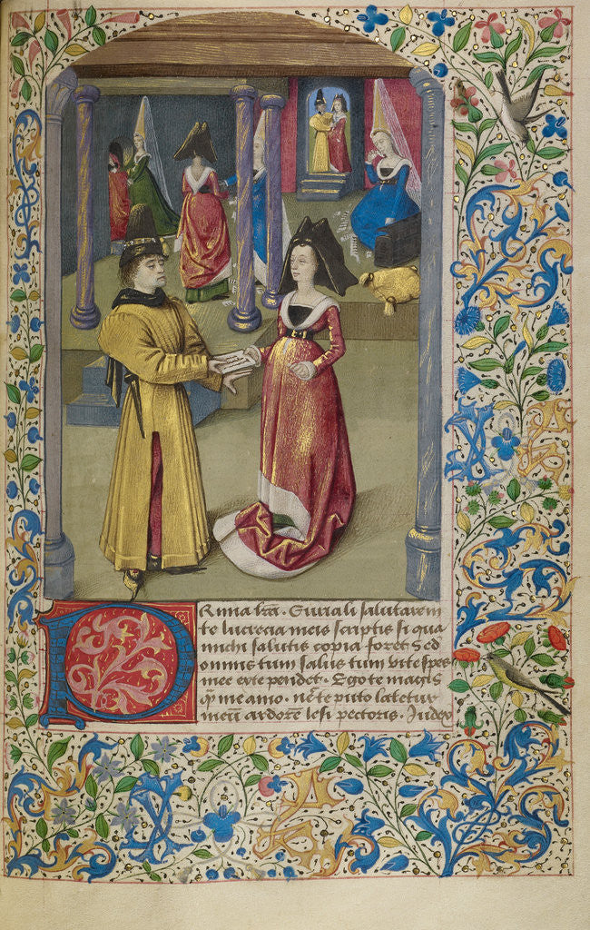 Detail of Euryalus Sends His First Letter to Lucretia by Anonymous