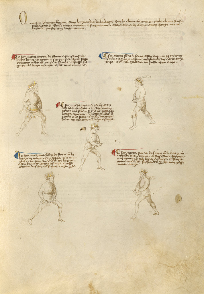 Detail of Combat with Dagger by Fiore Furlan dei Liberi da Premariacco