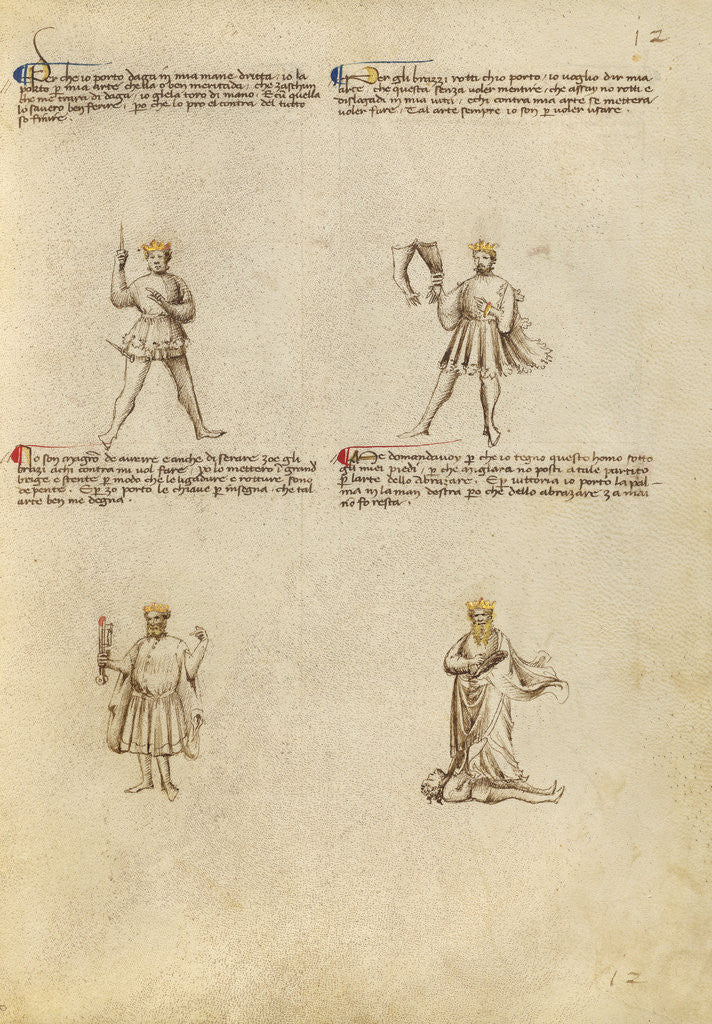 Detail of Four Allegorical Figures by Fiore Furlan dei Liberi da Premariacco