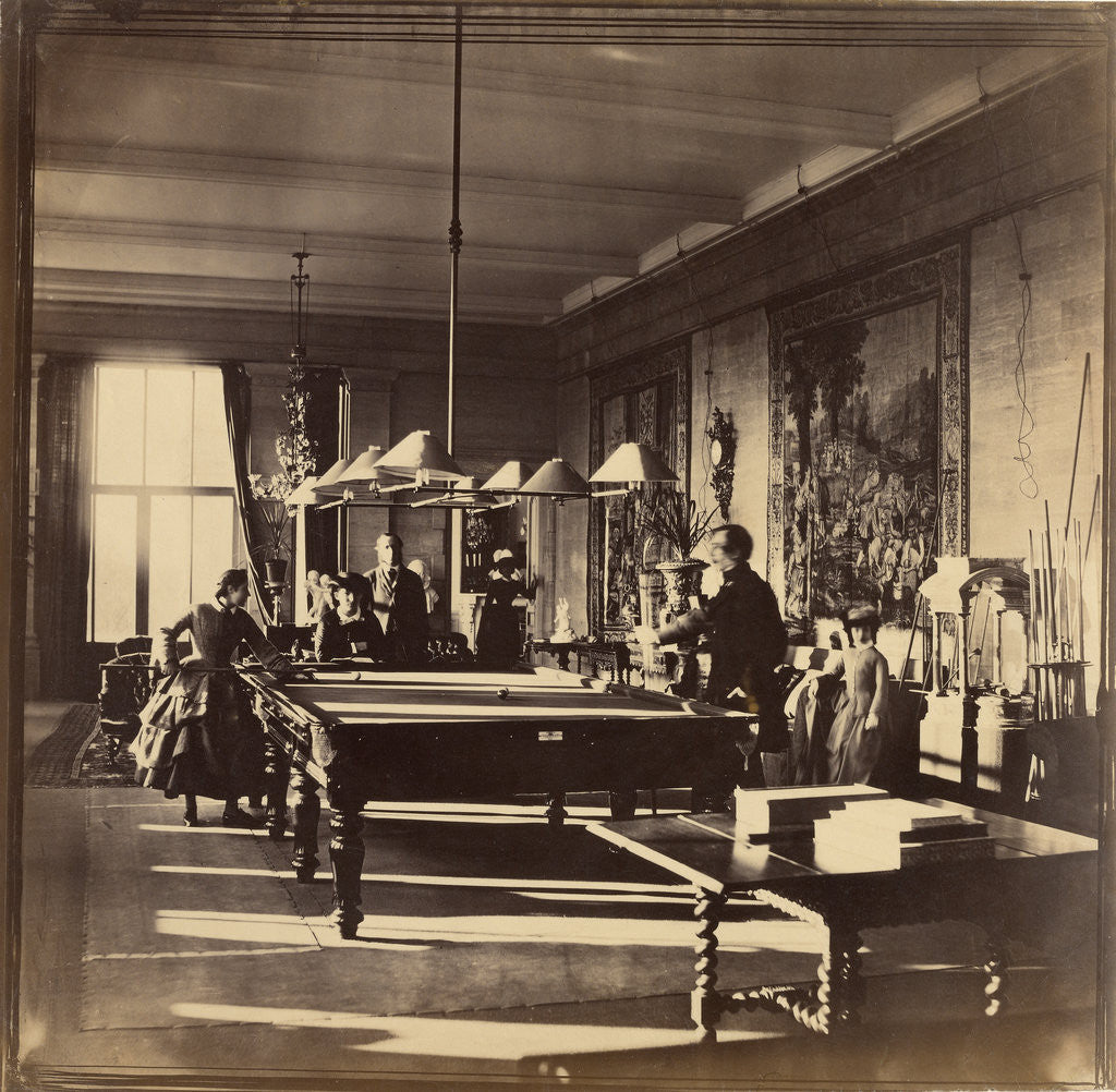 Detail of The Billiard Room, Mentmore House by Roger Fenton