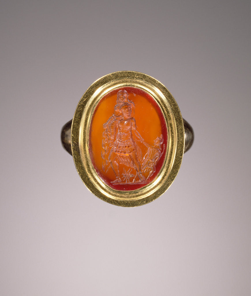 Detail of Engraved gem set into a ring by Anonymous