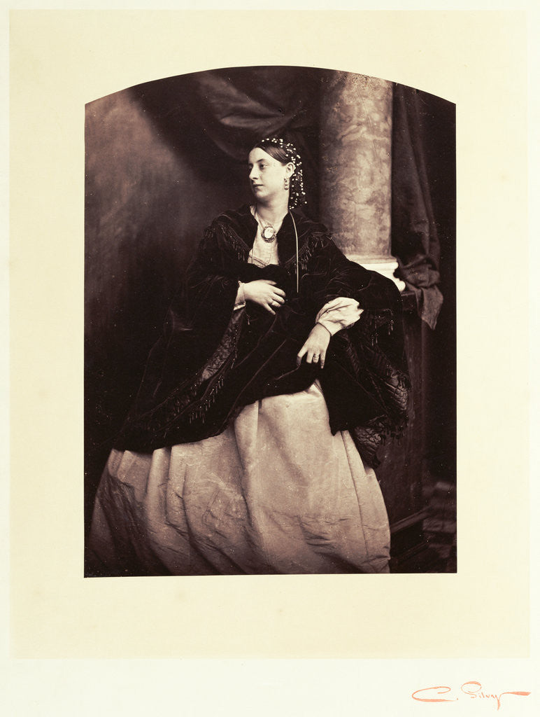 Detail of Portrait of a Woman (Portrait de femme) by Camille Silvy