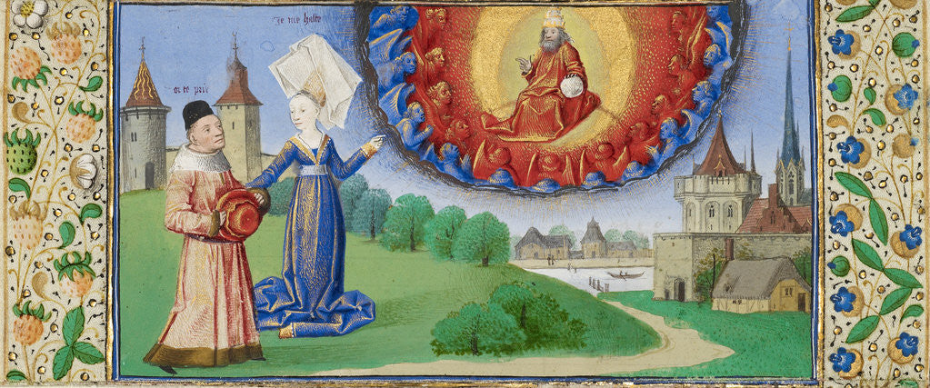Detail of Philosophy Instructing Boethius on the Role of God by Coëtivy Master