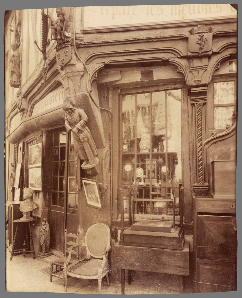 Detail of Compiègne-Vielle Maison rue des Lombards by Eugène Atget